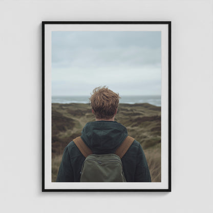 Ptown Backpacker 36x48 Black Box Frame Mockup