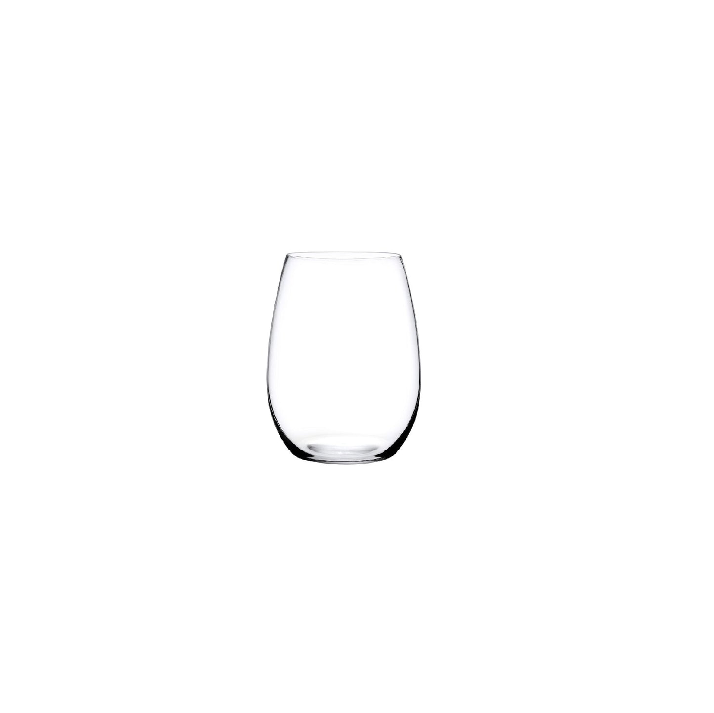 Single NUDE Glass Pure Sweets & Spirits glass showcasing its minimalist silhouette and crystal clarity.