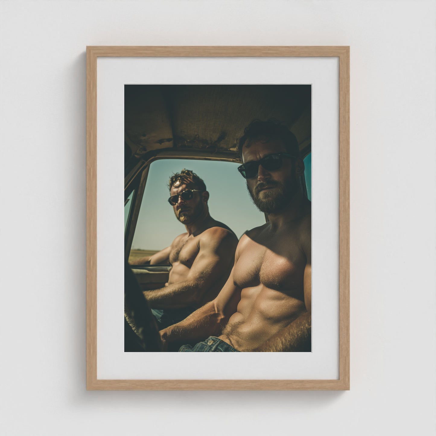 Ranch Hands 18x24 Natural Portrait Box Frame
