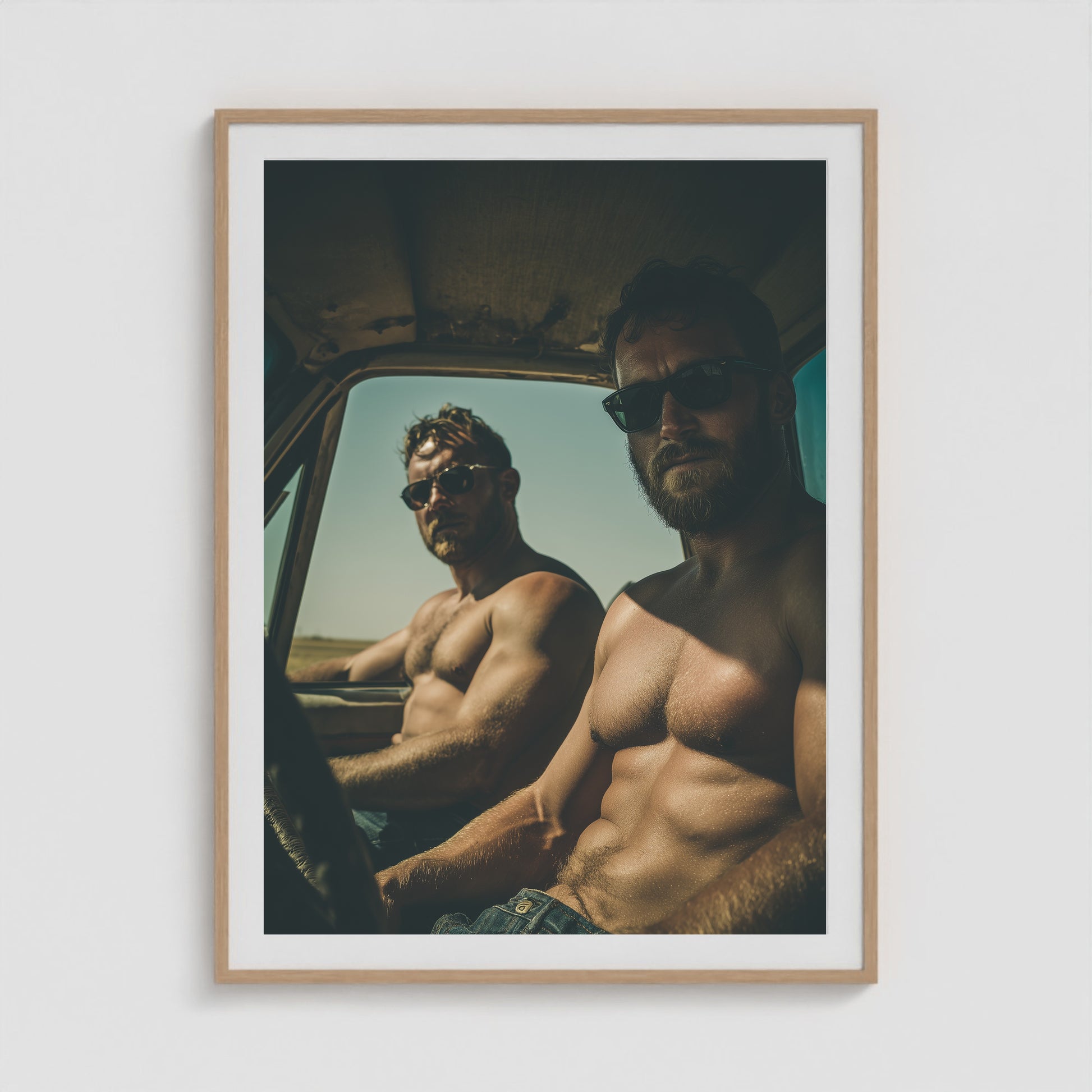 Ranch Hands 36x48 Natural Portrait Box Frame