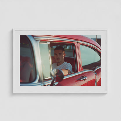 Red Classic 36x24 White Landscape Box Frame