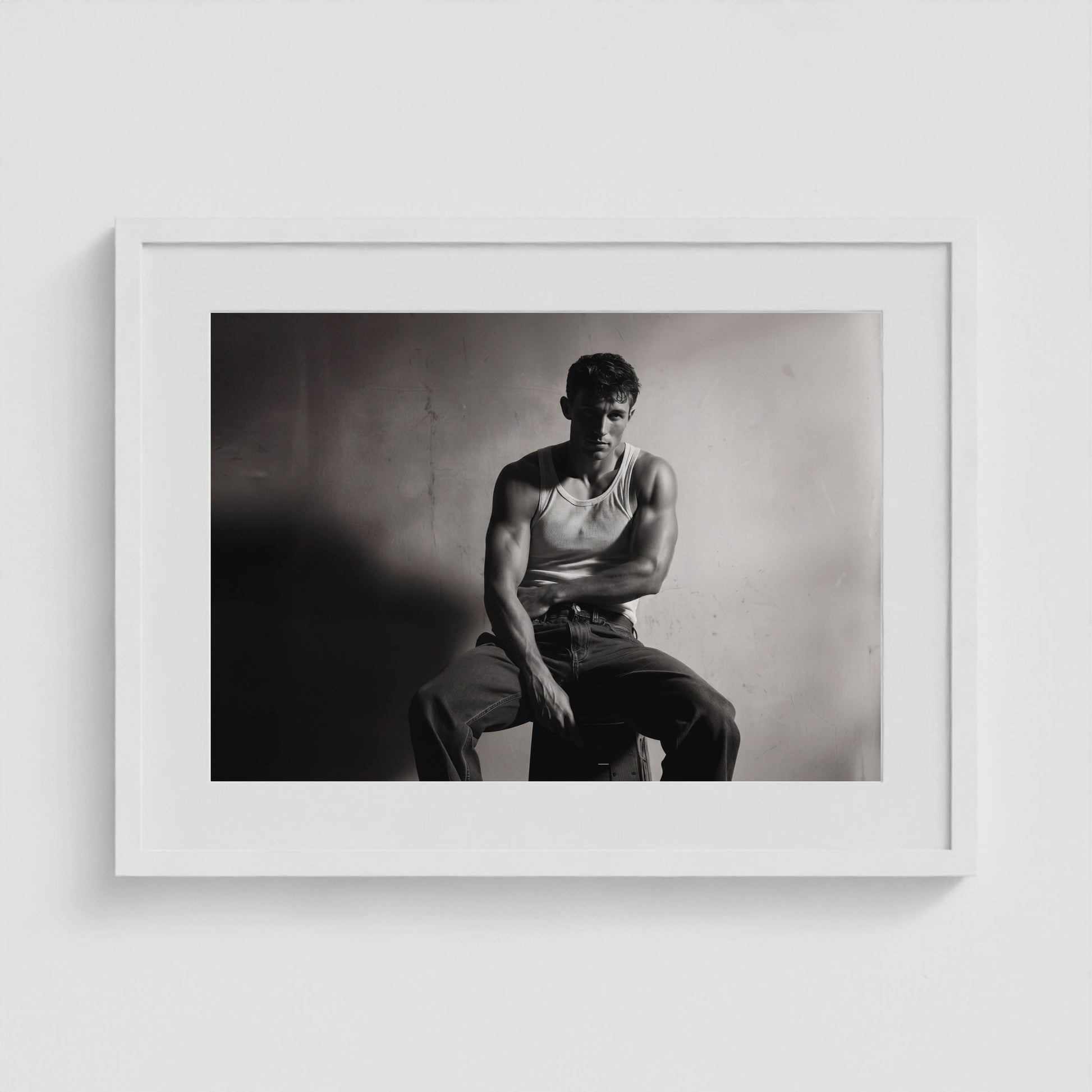 Resting in Want 24x18 White Landscape Box Frame
