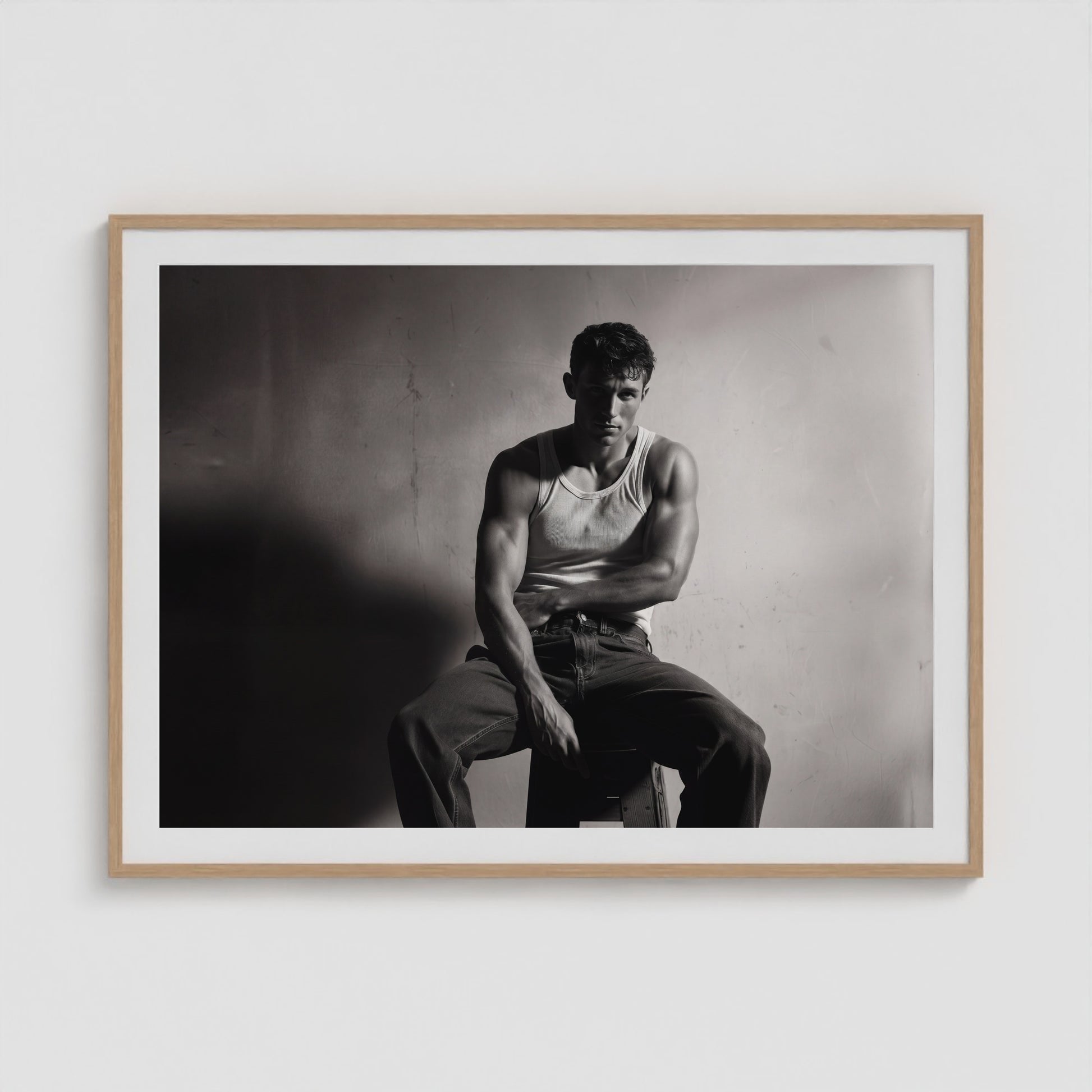 Resting in Want 48x36 Natural Landscape Box Frame