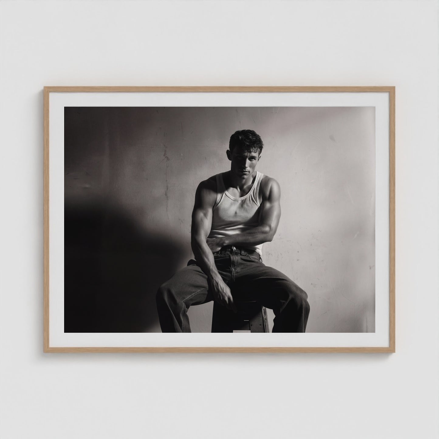 Resting in Want 48x36 Natural Landscape Box Frame