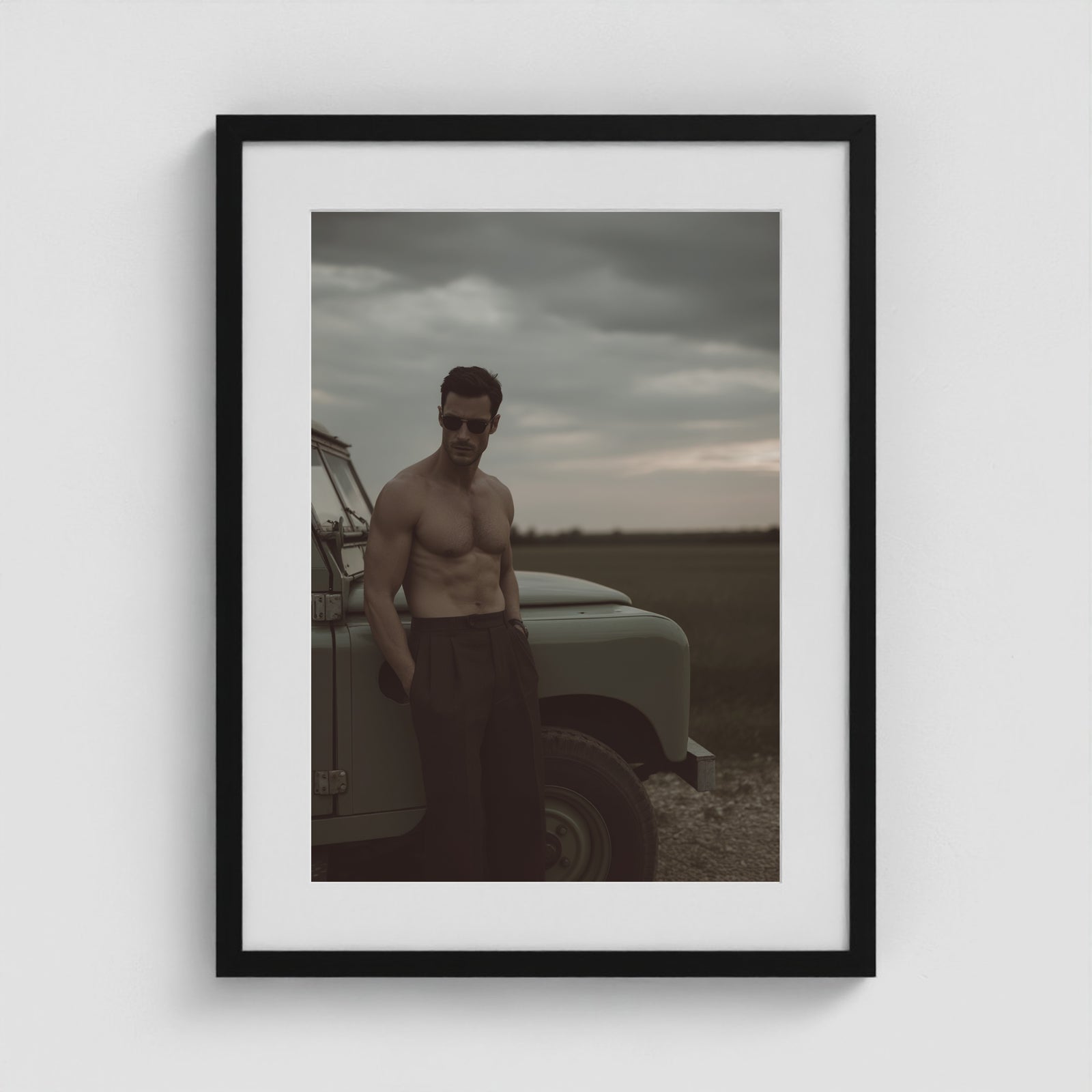 Rover Field Notes - No. 1 18x24 Black Portrait Box Frame
