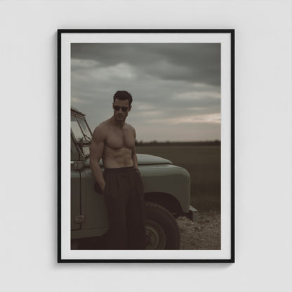 Rover Field Notes - No. 1 36x48 Black Portrait Box Frame