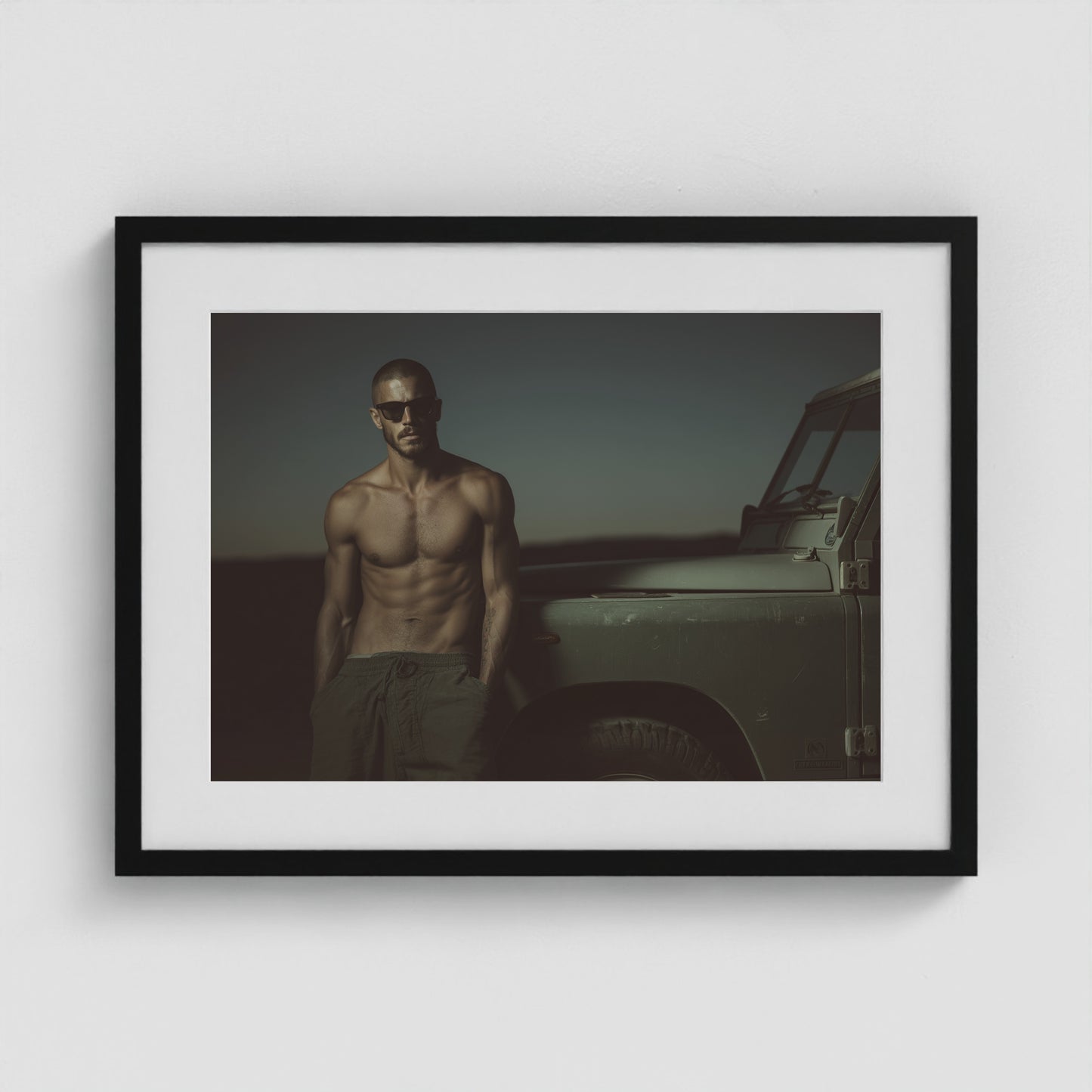 Rover Field Notes - No. 5 24x18 Black Landscape Box Frame
