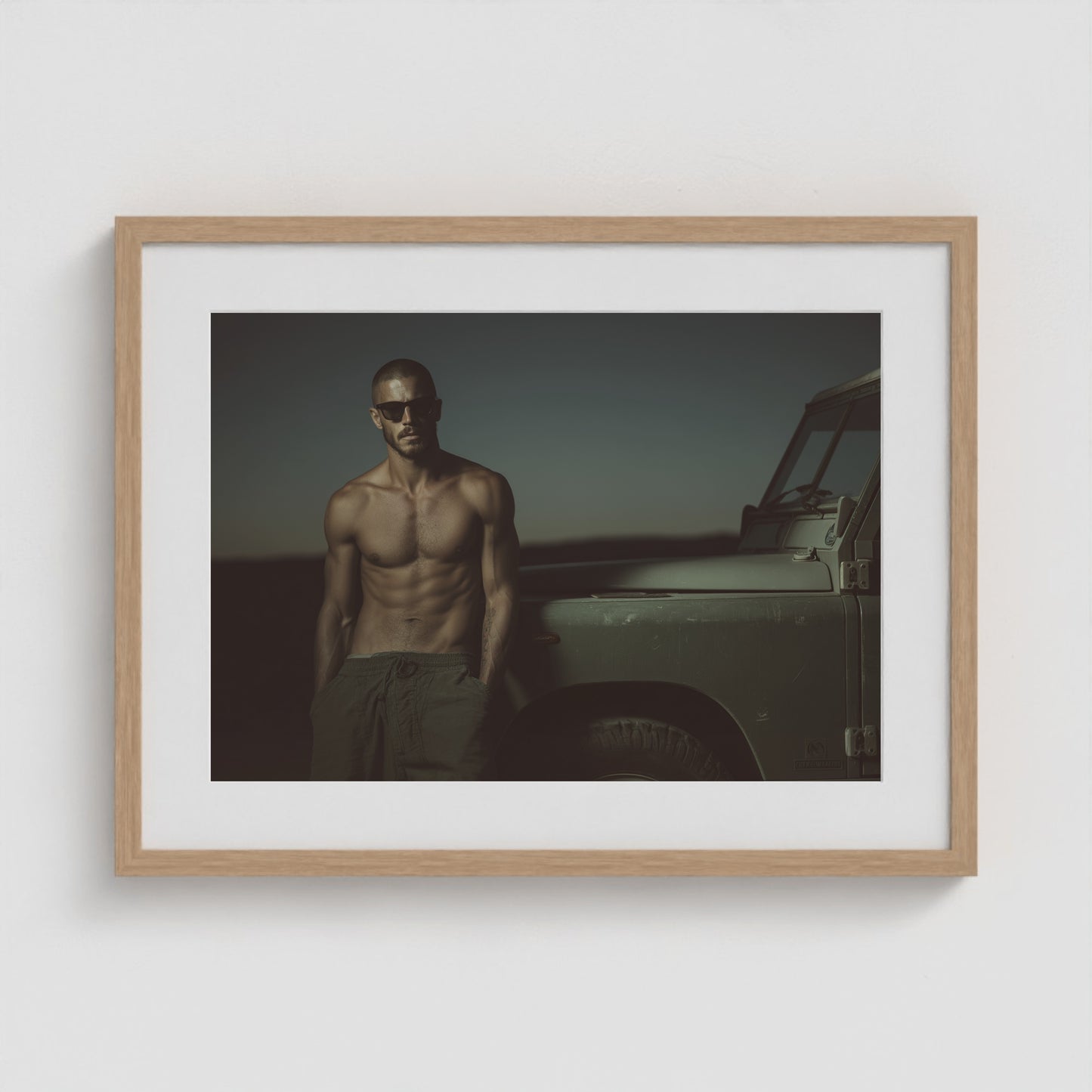 Rover Field Notes - No. 5 24x18 Natural Landscape Box Frame
