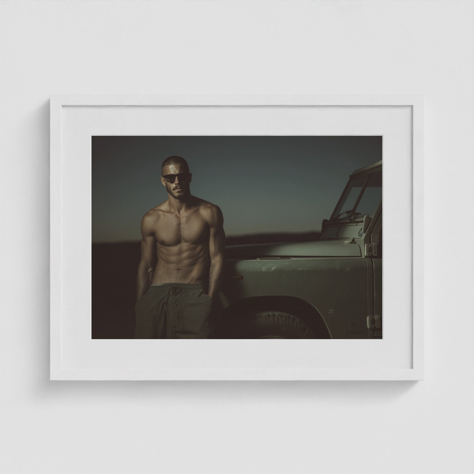 Rover Field Notes - No. 5 24x18 White Landscape Box Frame
