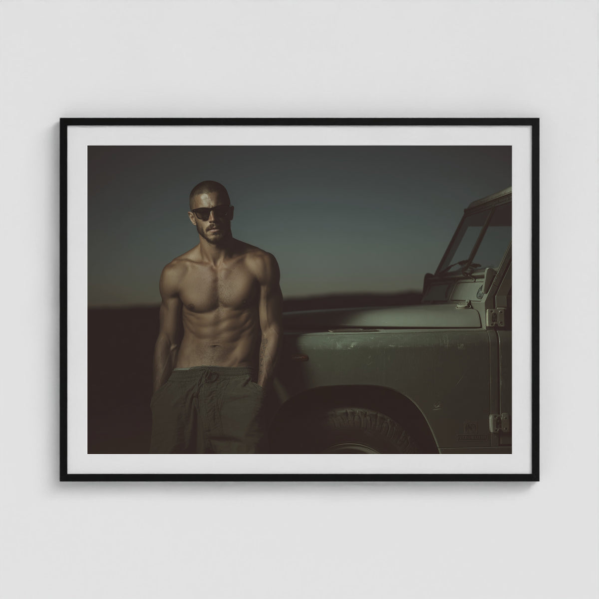 Rover Field Notes - No. 5 48x36 Black Landscape Box Frame