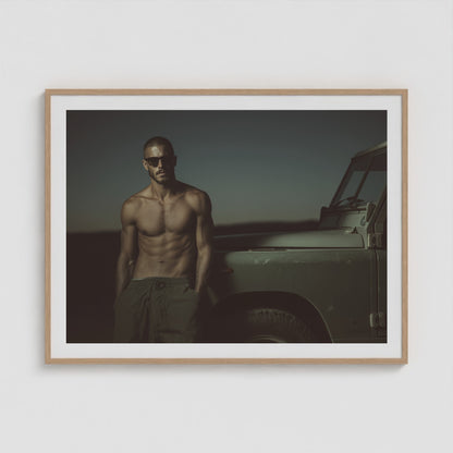 Rover Field Notes - No. 5 48x36 Natural Landscape Box Frame