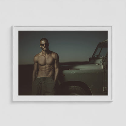 Rover Field Notes - No. 5 48x36 White Landscape Box Frame