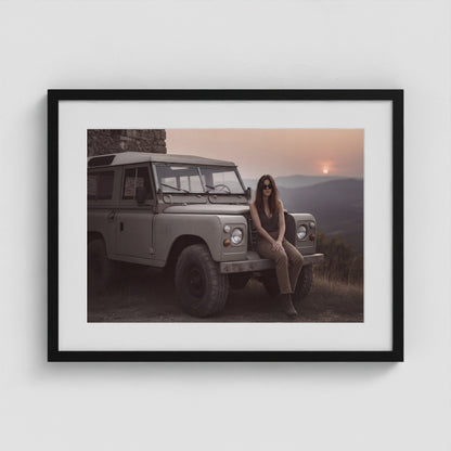 Rover Field Notes - No. 9 24x18 Black Landscape Box Frame