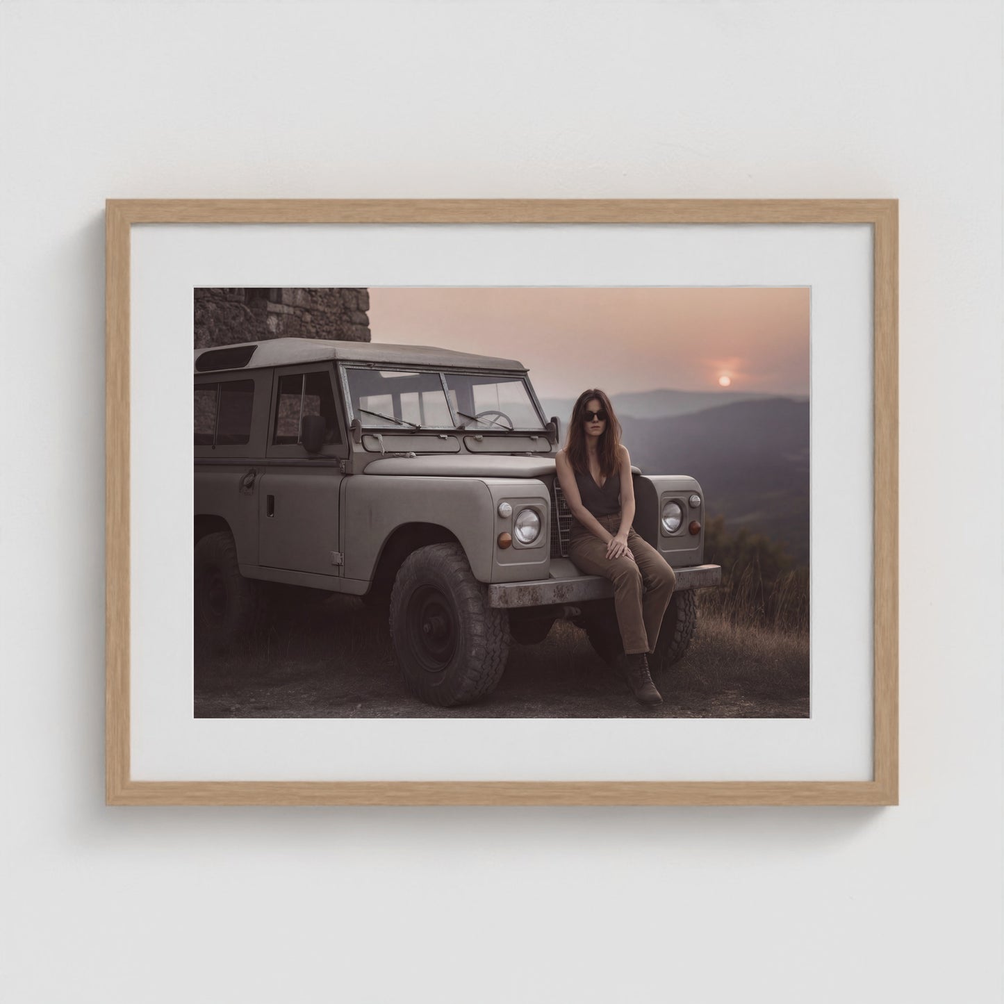 Rover Field Notes - No. 9 24x18 Natural Landscape Box Frame