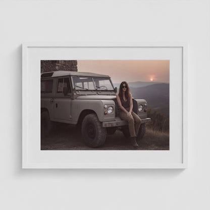 Rover Field Notes - No. 9 24x18 White Landscape Box Frame