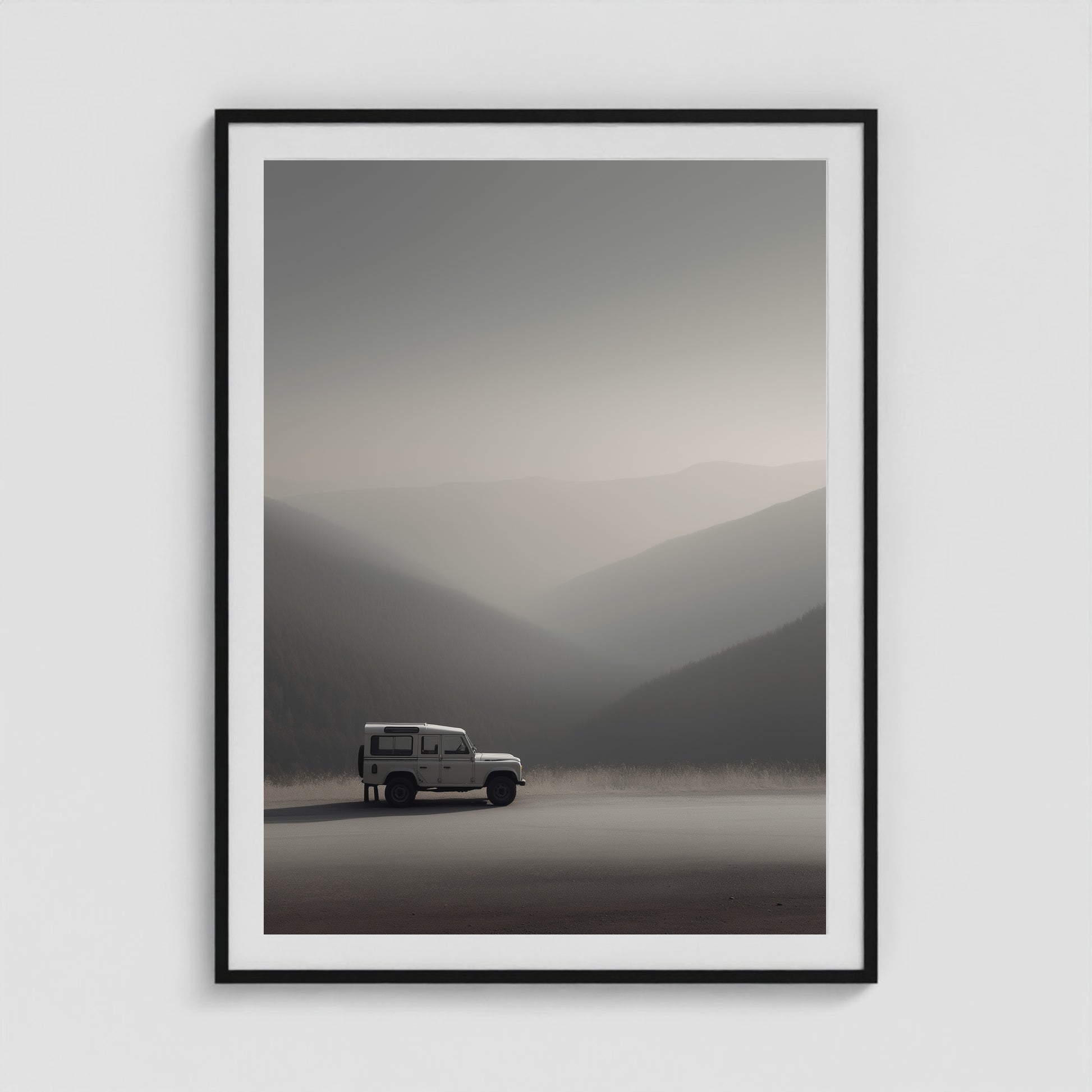 Rover Field Studies - No. 12 36x48 Black Portrait Box Frame