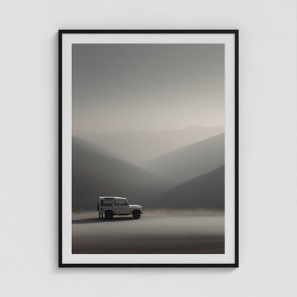 Rover Field Studies - No. 12 36x48 Black Portrait Box Frame
