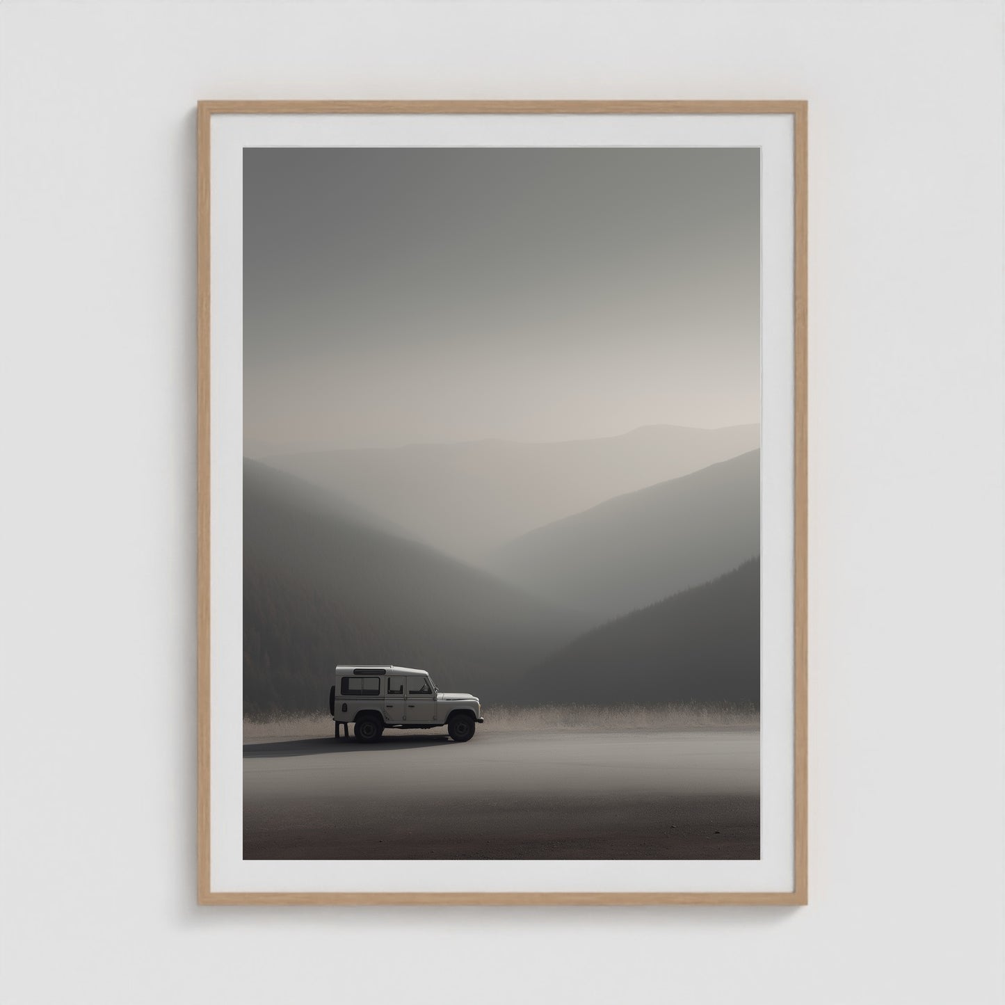 Rover Field Studies - No. 12 36x48 Natural Portrait Box Frame