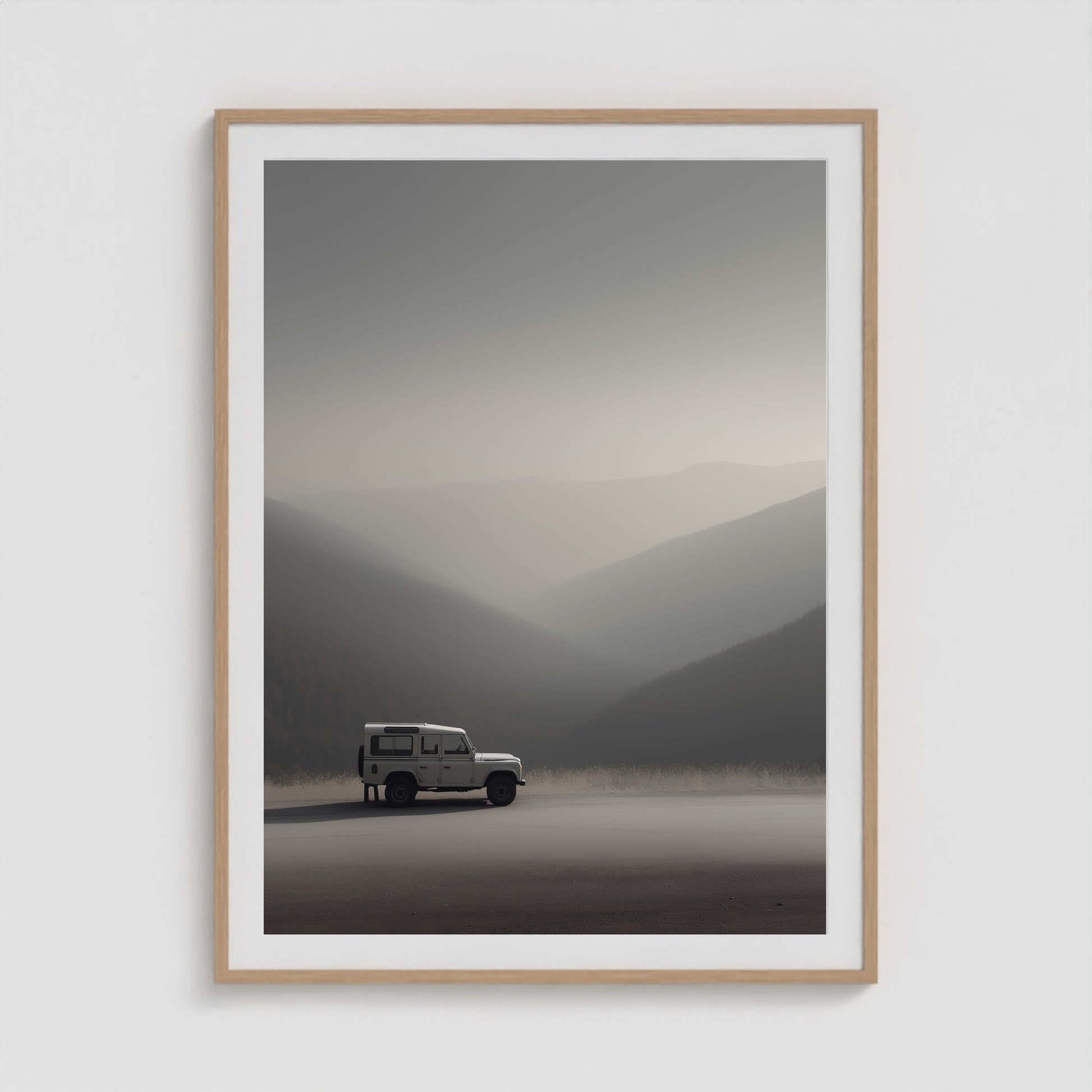 Rover Field Studies - No. 12 36x48 Natural Portrait Box Frame
