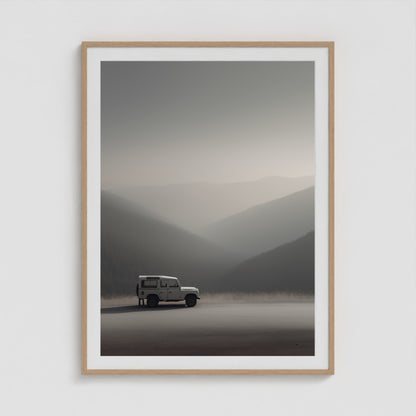 Rover Field Studies - No. 12 36x48 Natural Portrait Box Frame