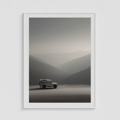 Rover Field Studies - No. 12 36x48 White Portrait Box Frame
