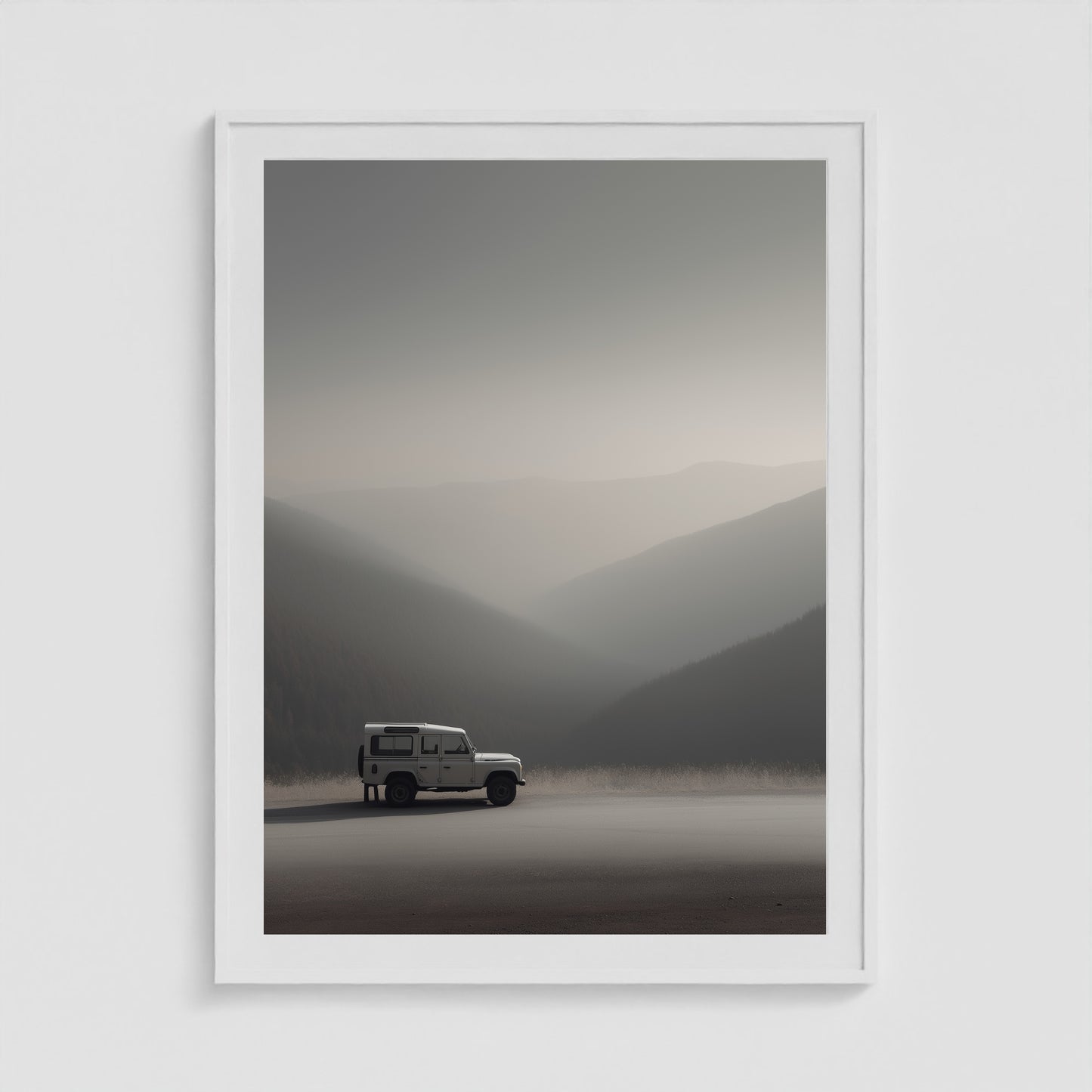 Rover Field Studies - No. 12 36x48 White Portrait Box Frame
