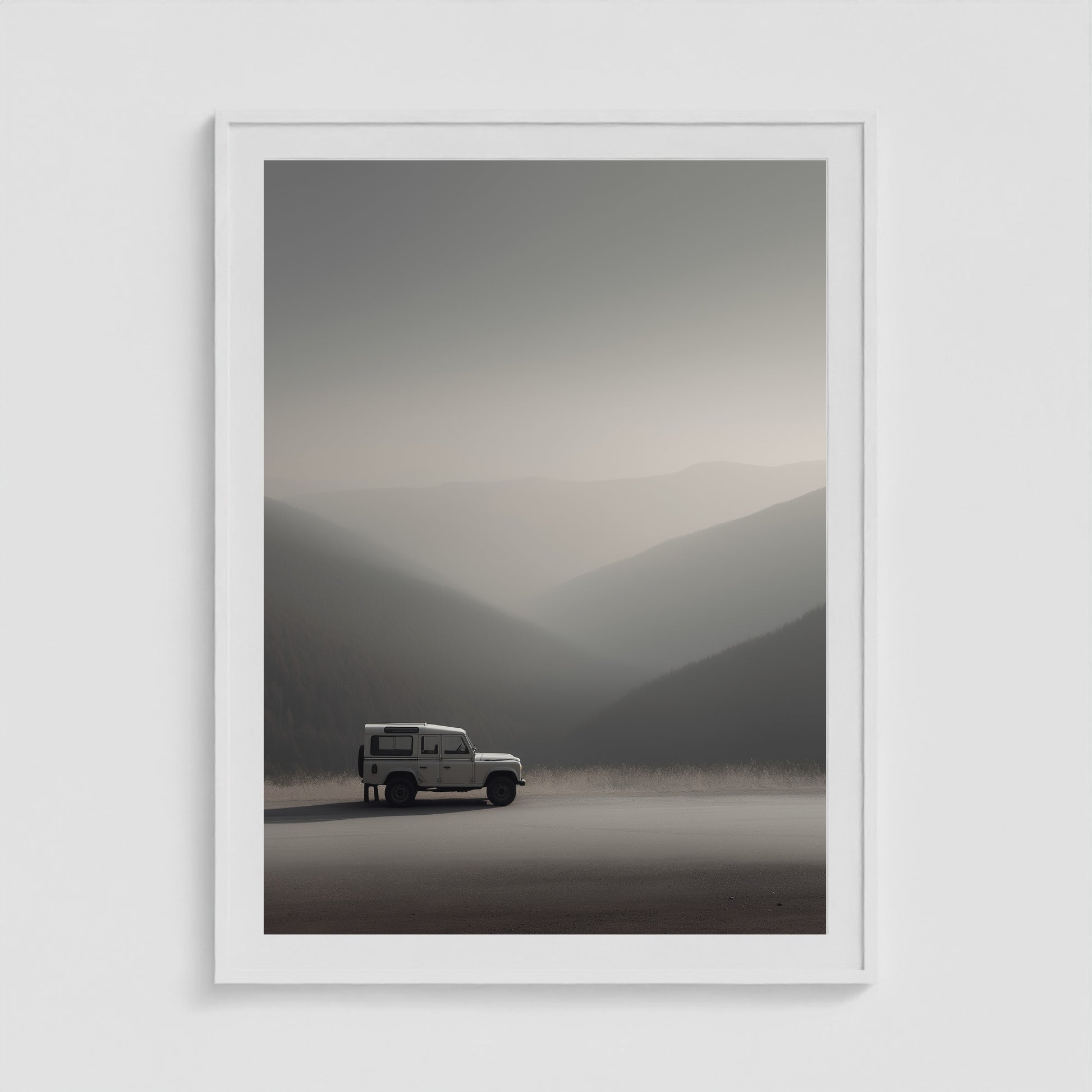 Rover Field Studies - No. 12 36x48 White Portrait Box Frame