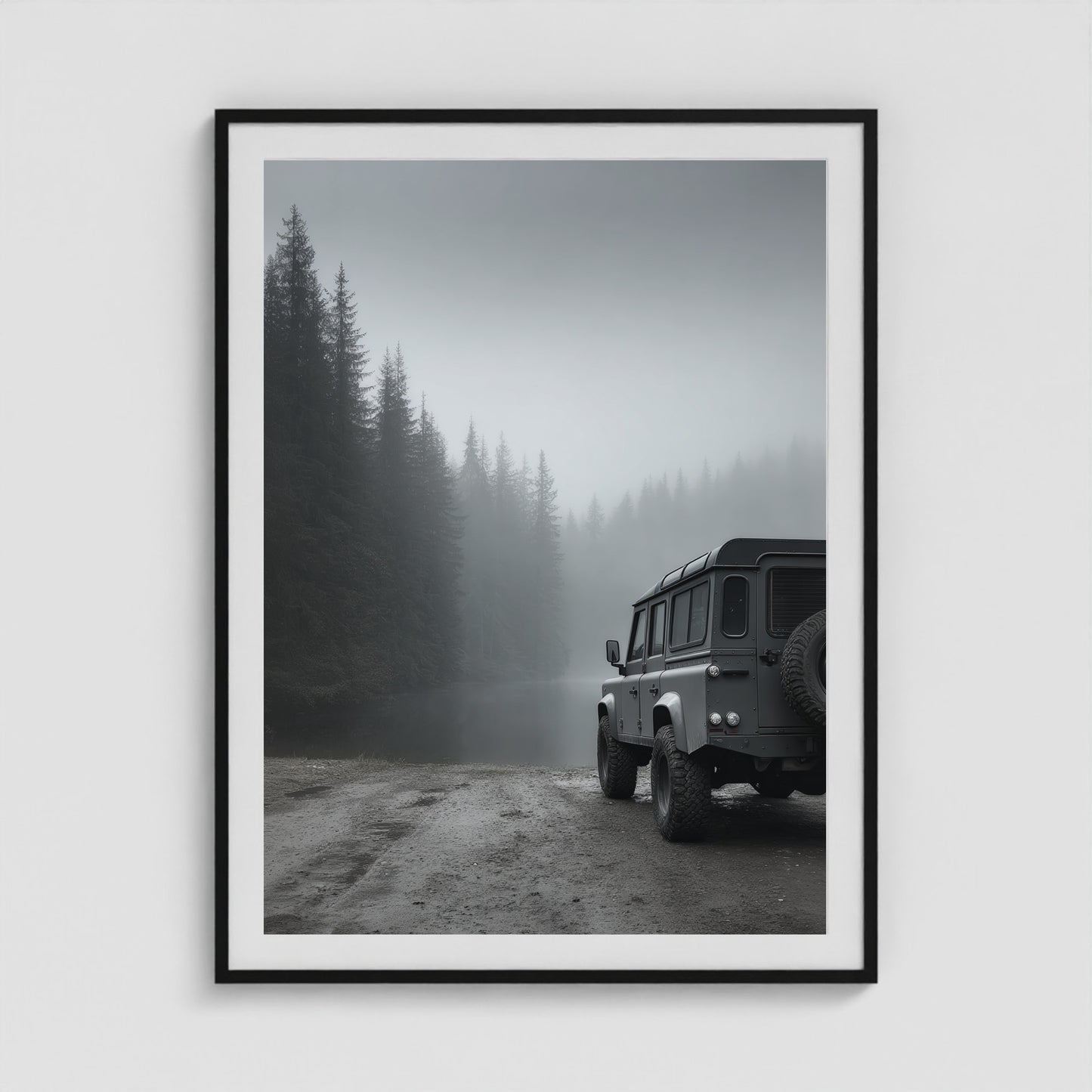 Rover Field Study - No. 13 36x48 Black Portrait Box Frame