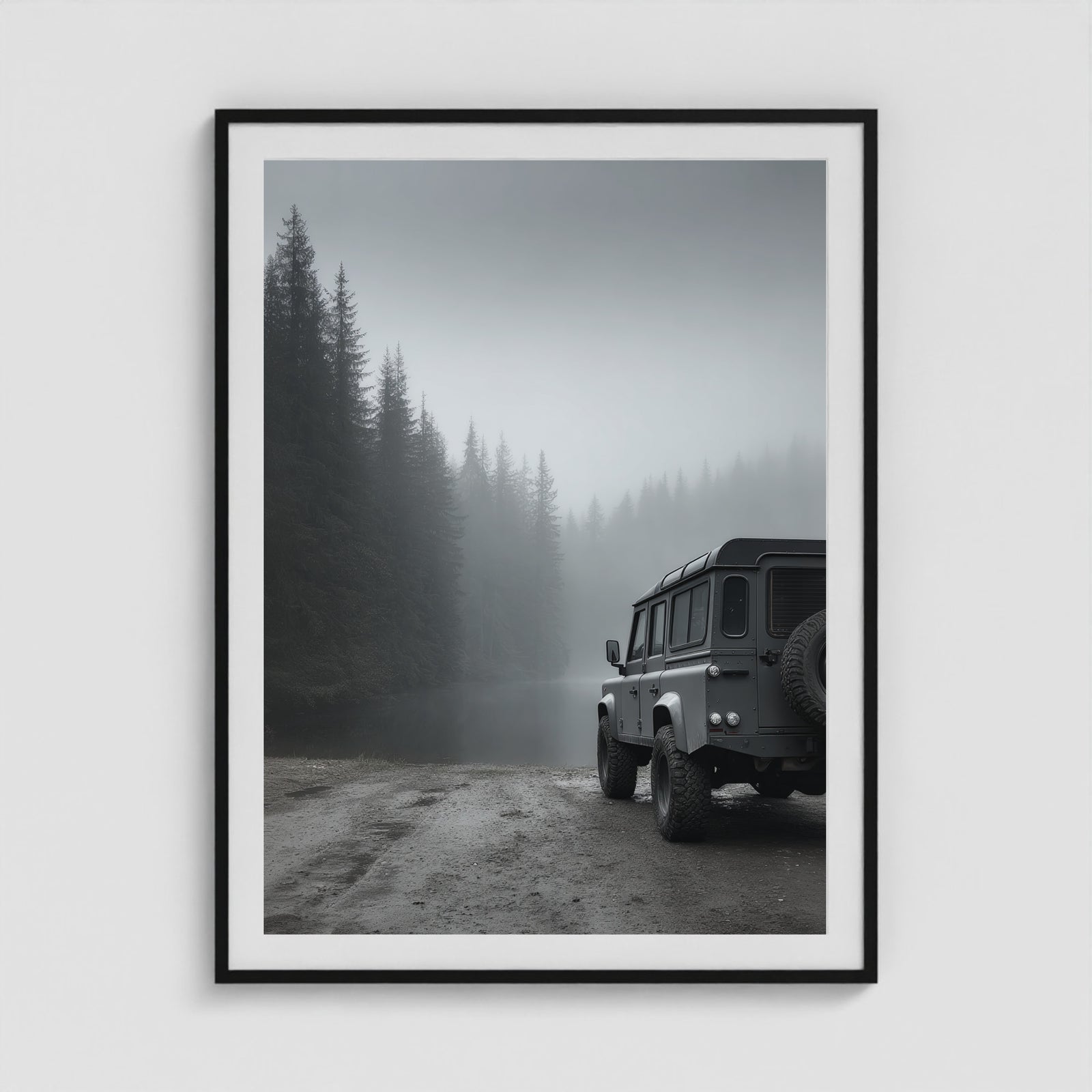 Rover Field Study - No. 13 36x48 Black Portrait Box Frame
