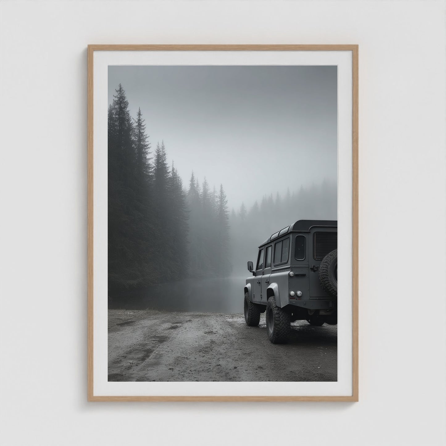 Rover Field Study - No. 13 36x48 Natural Portrait Box Frame