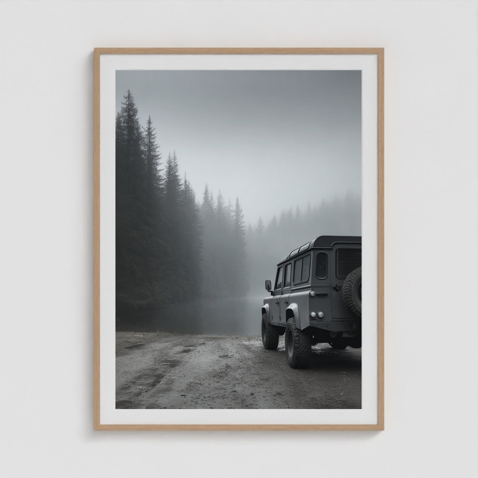 Rover Field Study - No. 13 36x48 Natural Portrait Box Frame