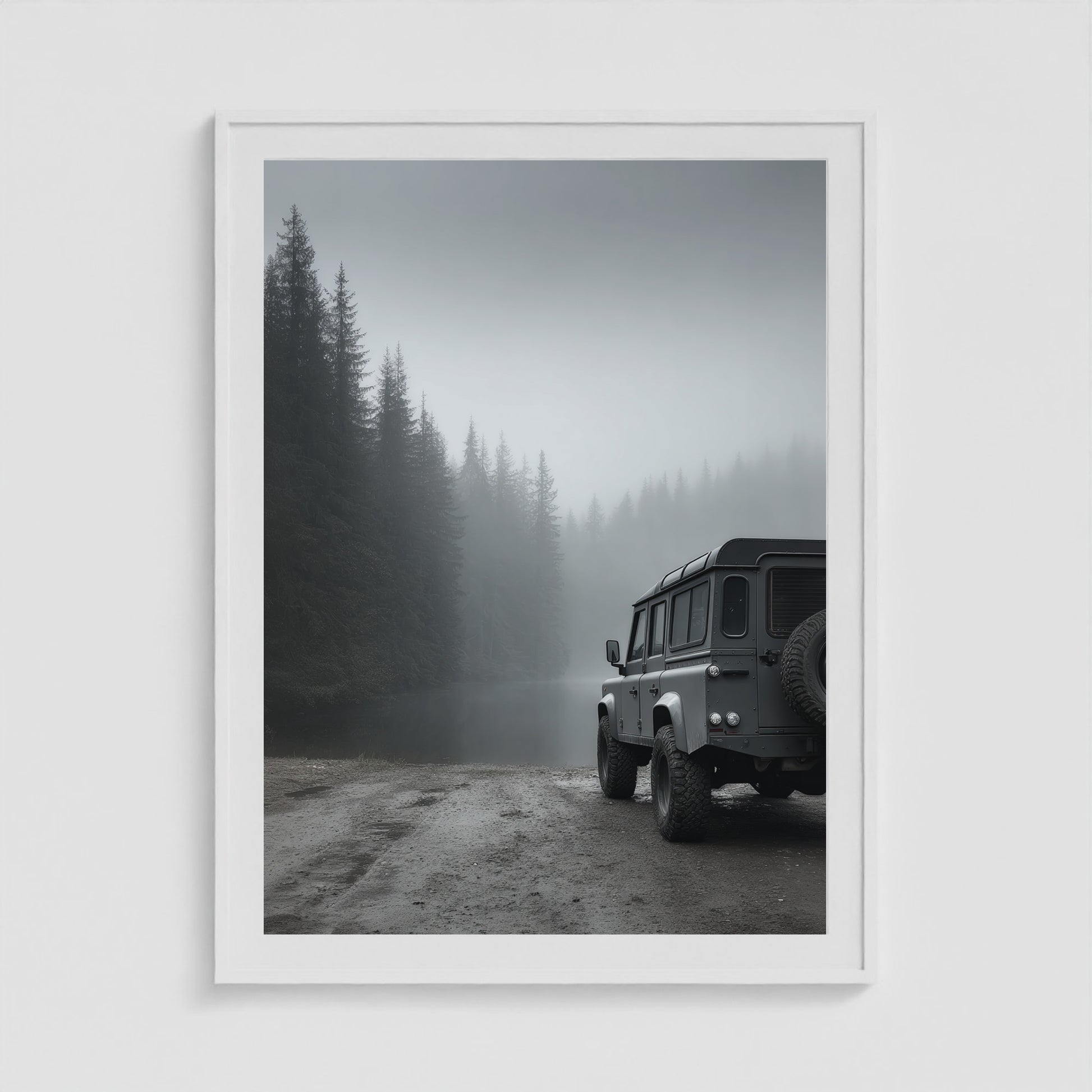 Rover Field Study - No. 13 36x48 White Portrait Box Frame