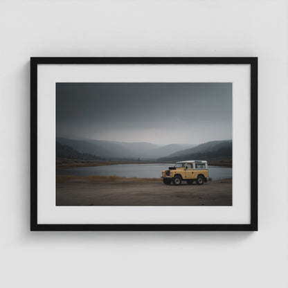 Rover Field Study - No. 6 24x18 Black Landscape Box Frame