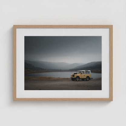 Rover Field Study - No. 6 24x18 Natural Landscape Box Frame