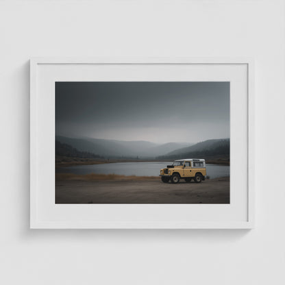 Rover Field Study - No. 6 24x18 White Landscape Box Frame