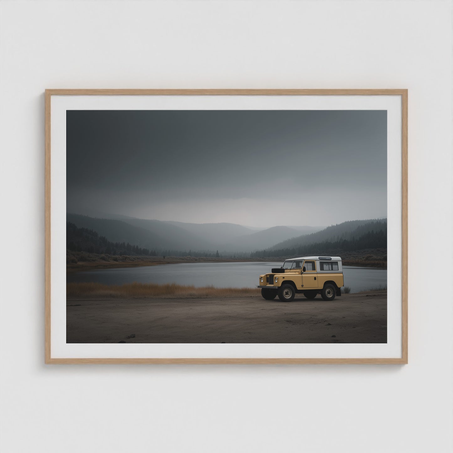 Rover Field Study - No. 6 48x36 Natural Landscape Box Frame