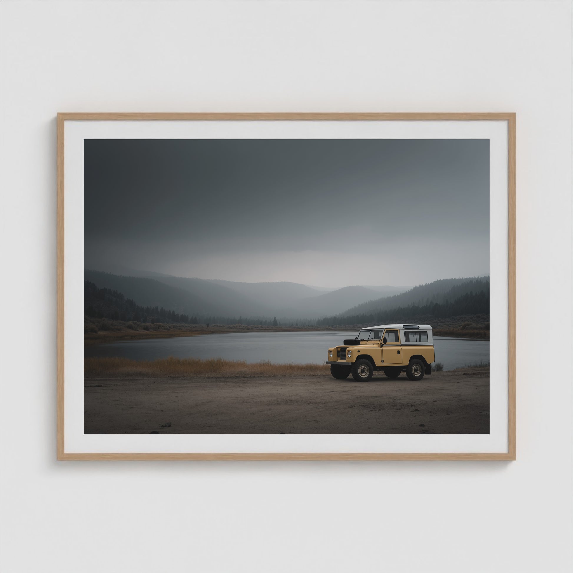 Rover Field Study - No. 6 48x36 Natural Landscape Box Frame