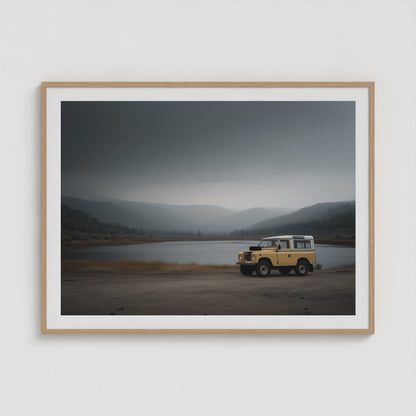 Rover Field Study - No. 6 48x36 Natural Landscape Box Frame