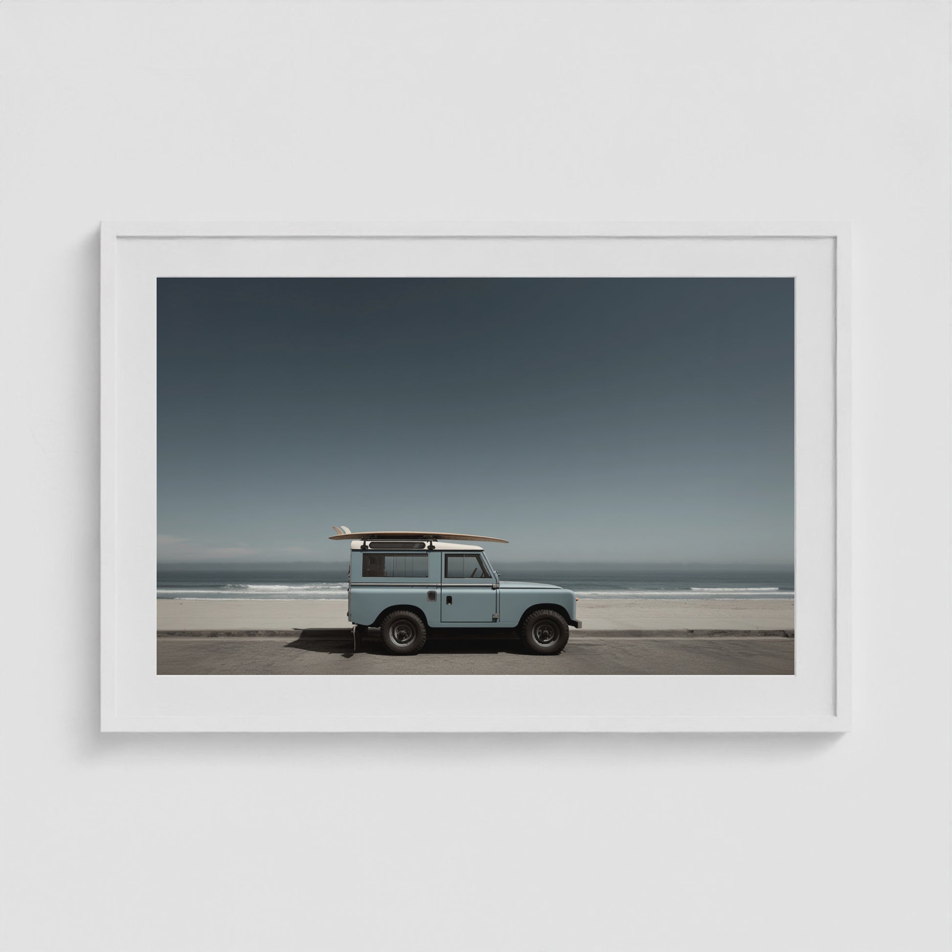 Rover Field Study - No. 7 36x24 White Landscape Box Frame
