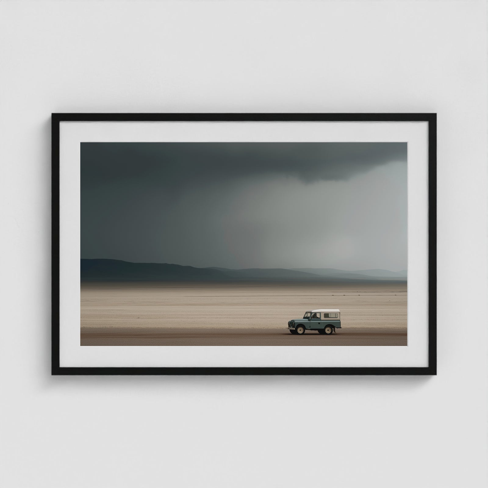 Rover Field Study - No. 8 36x24 Black Landscape Box Frame