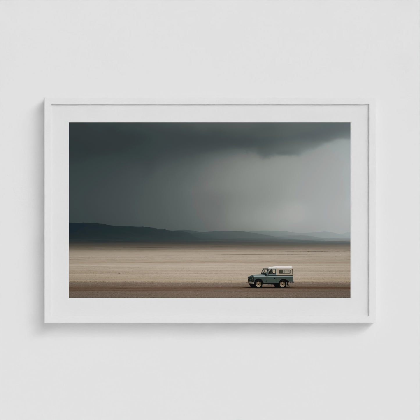 Rover Field Study - No. 8 36x24 White Landscape Box Frame