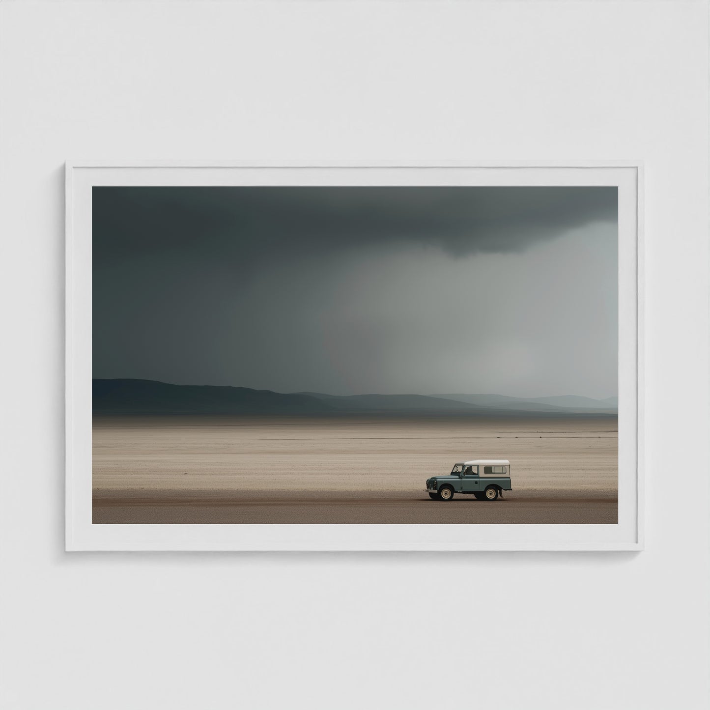 Rover Field Study - No. 8 60x40 White Landscape Box Frame