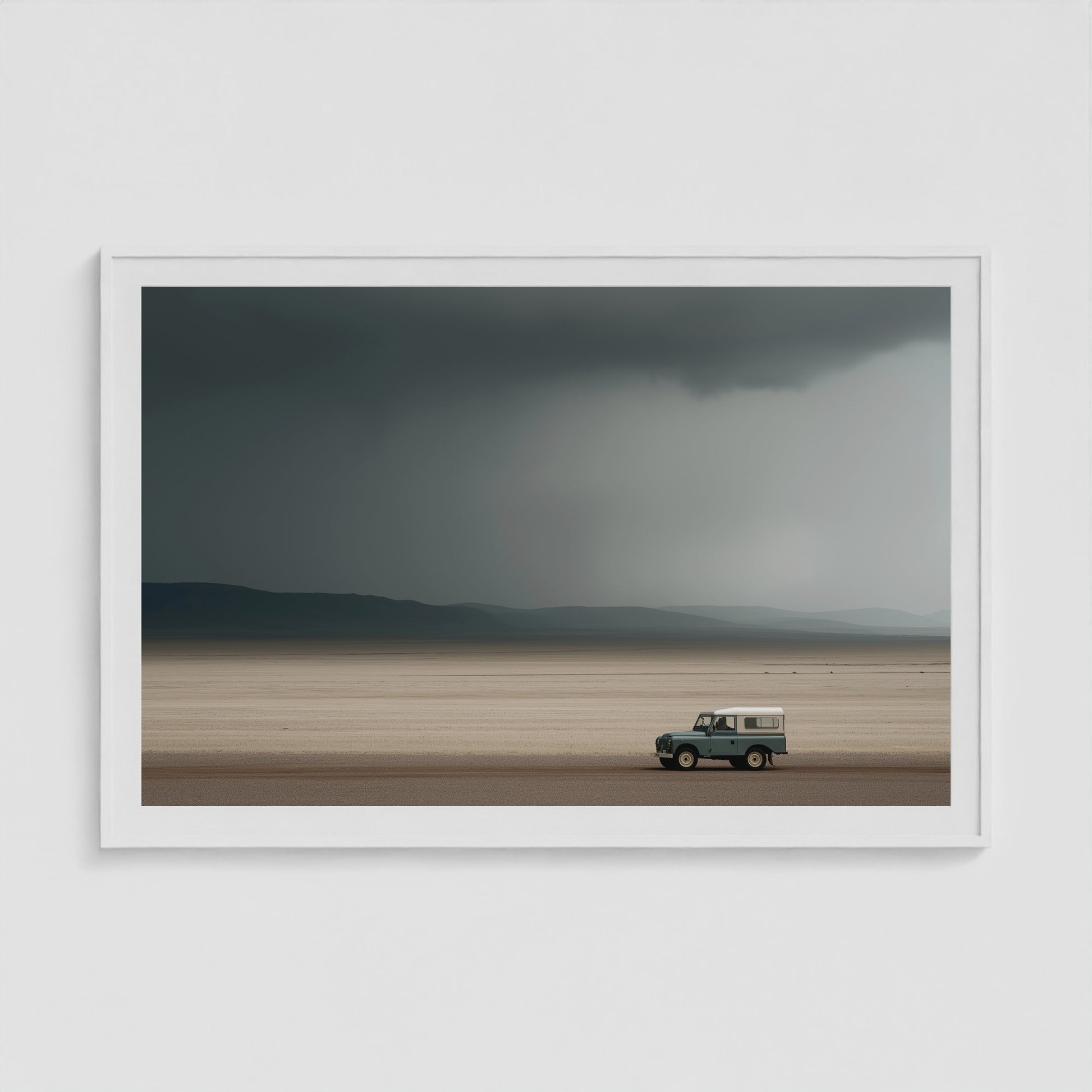 Rover Field Study - No. 8 60x40 White Landscape Box Frame