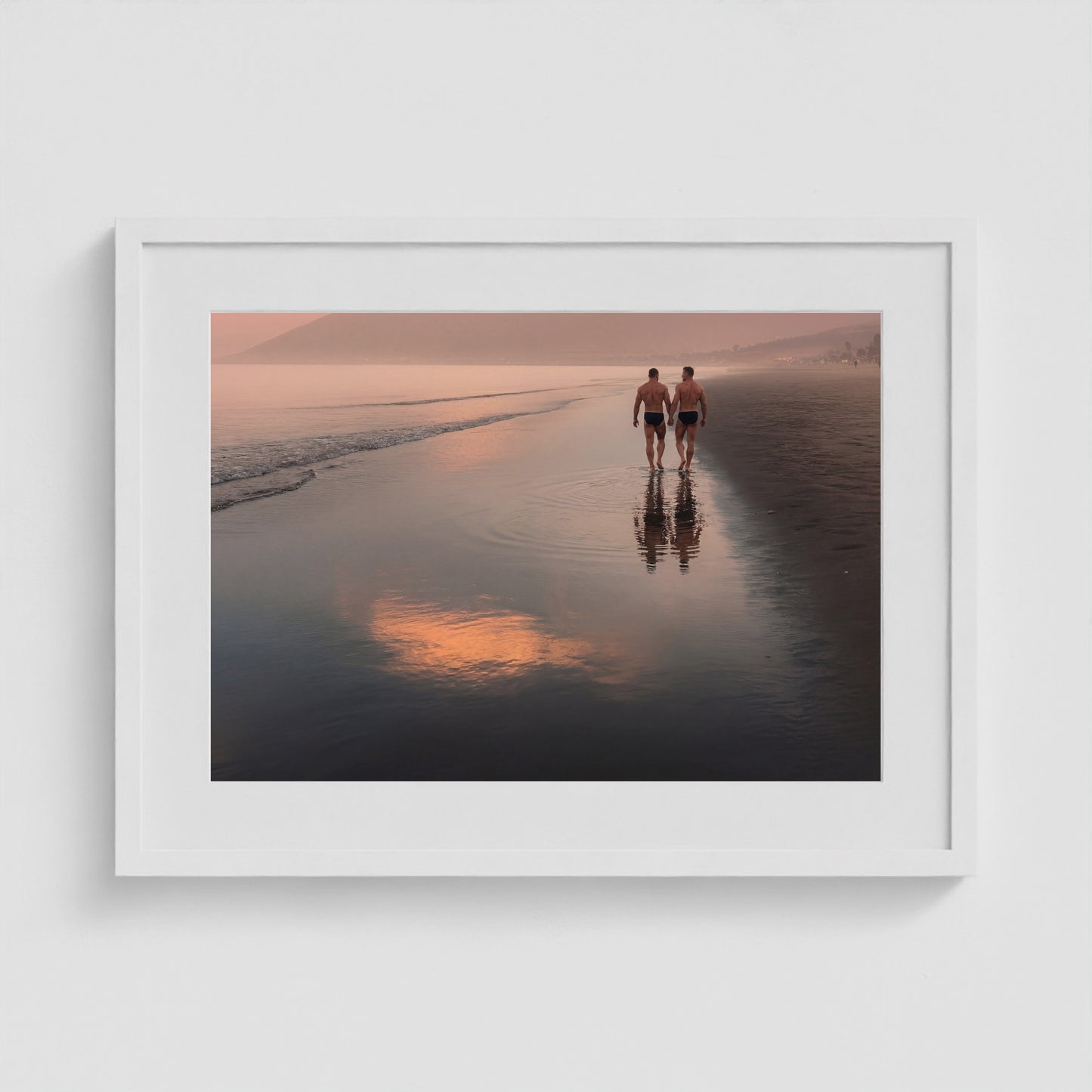 Shared Horizon 24x18 White Landscape Box Frame