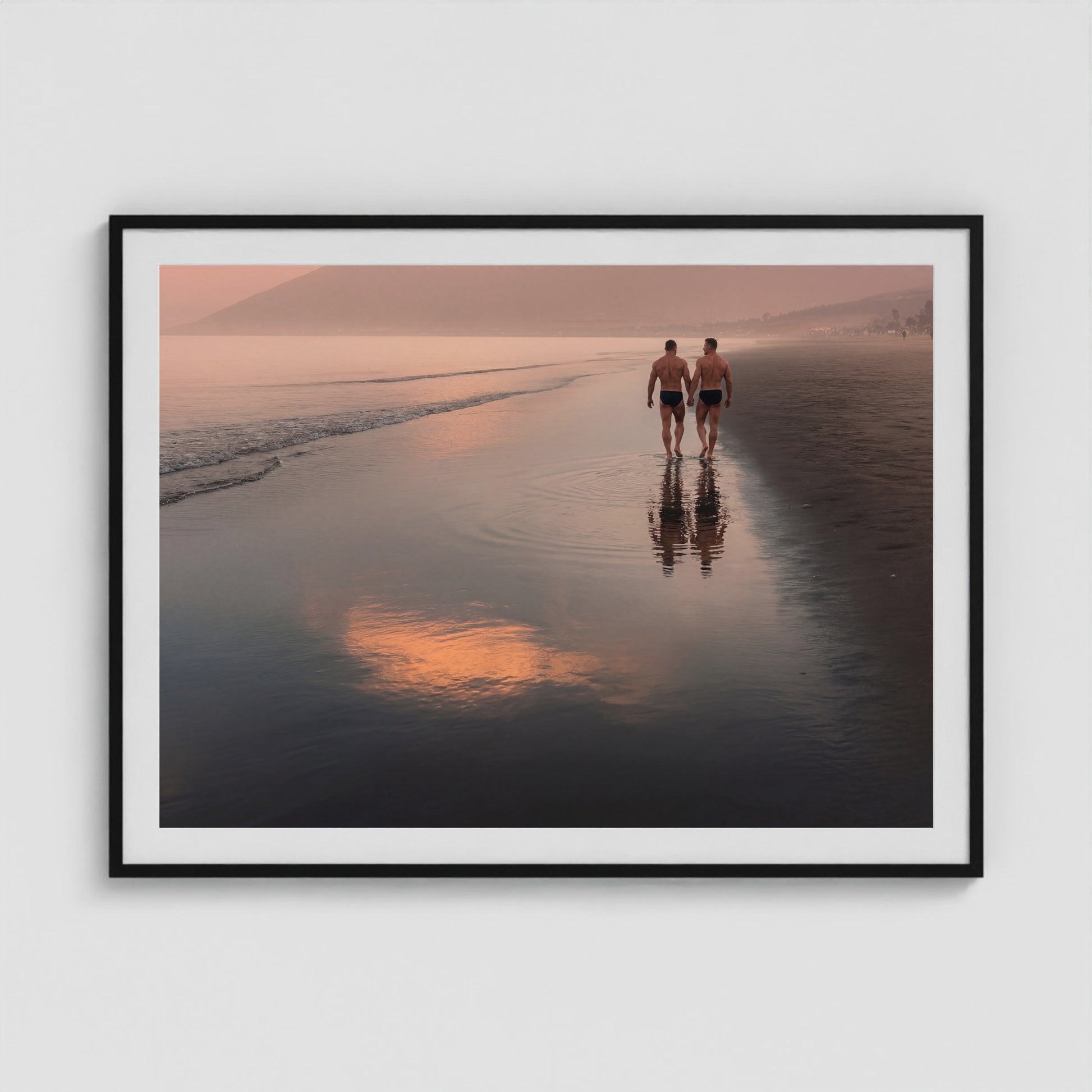Shared Horizon 48x36 Black Landscape Box Frame
