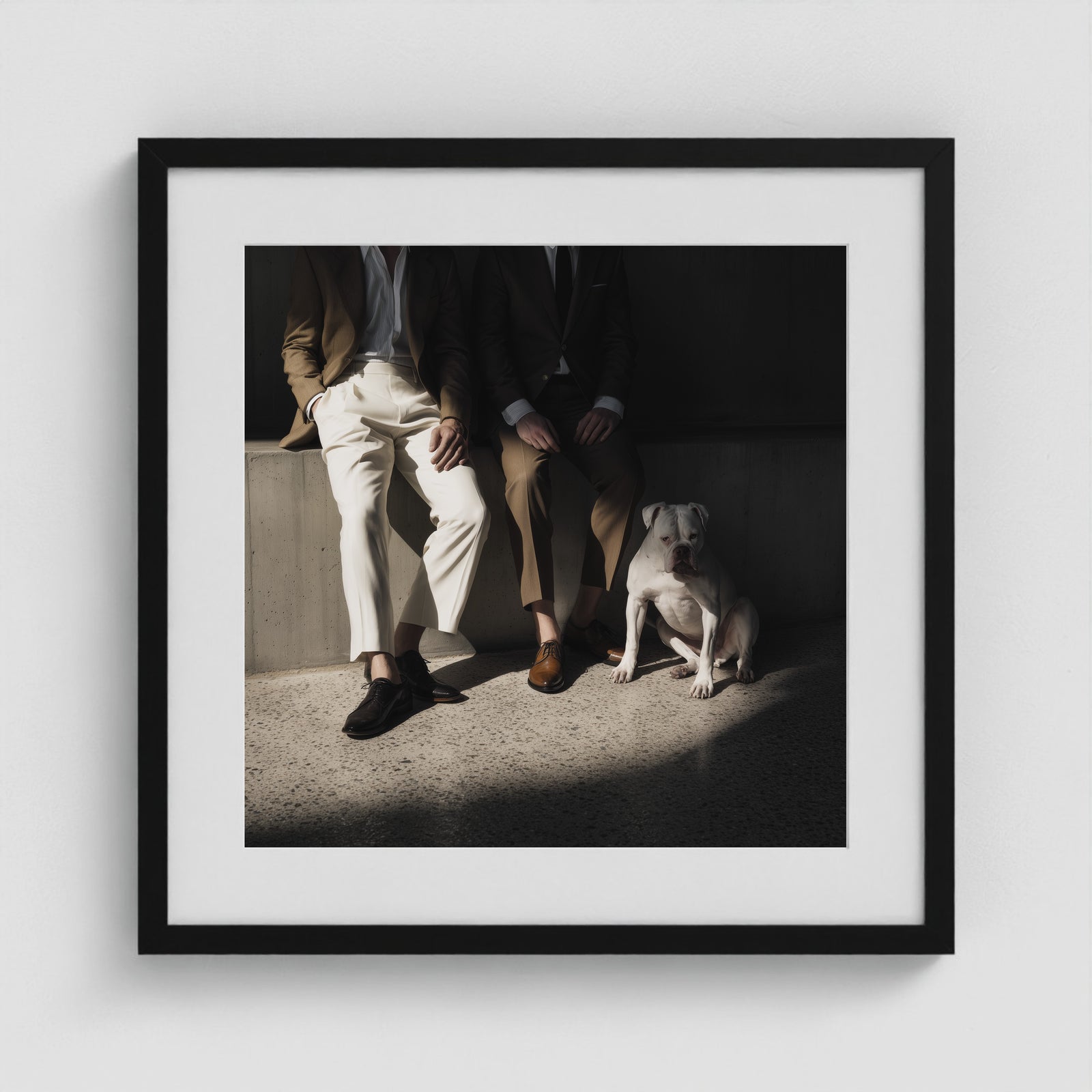 Side by Side - No. 2 20x20 Black Square Box Frame