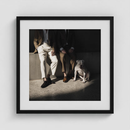 Side by Side - No. 2 20x20 Black Square Box Frame