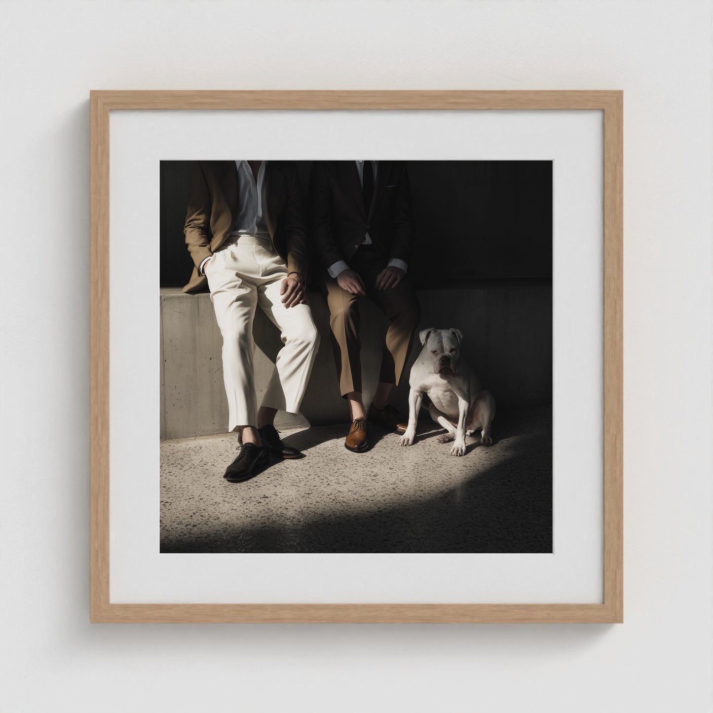 Side by Side - No. 2 20x20 Natural Square Box Frame