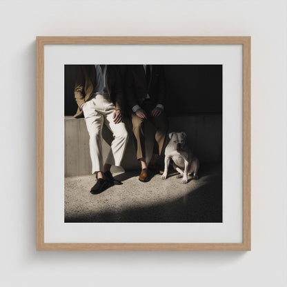 Side by Side - No. 2 20x20 Natural Square Box Frame