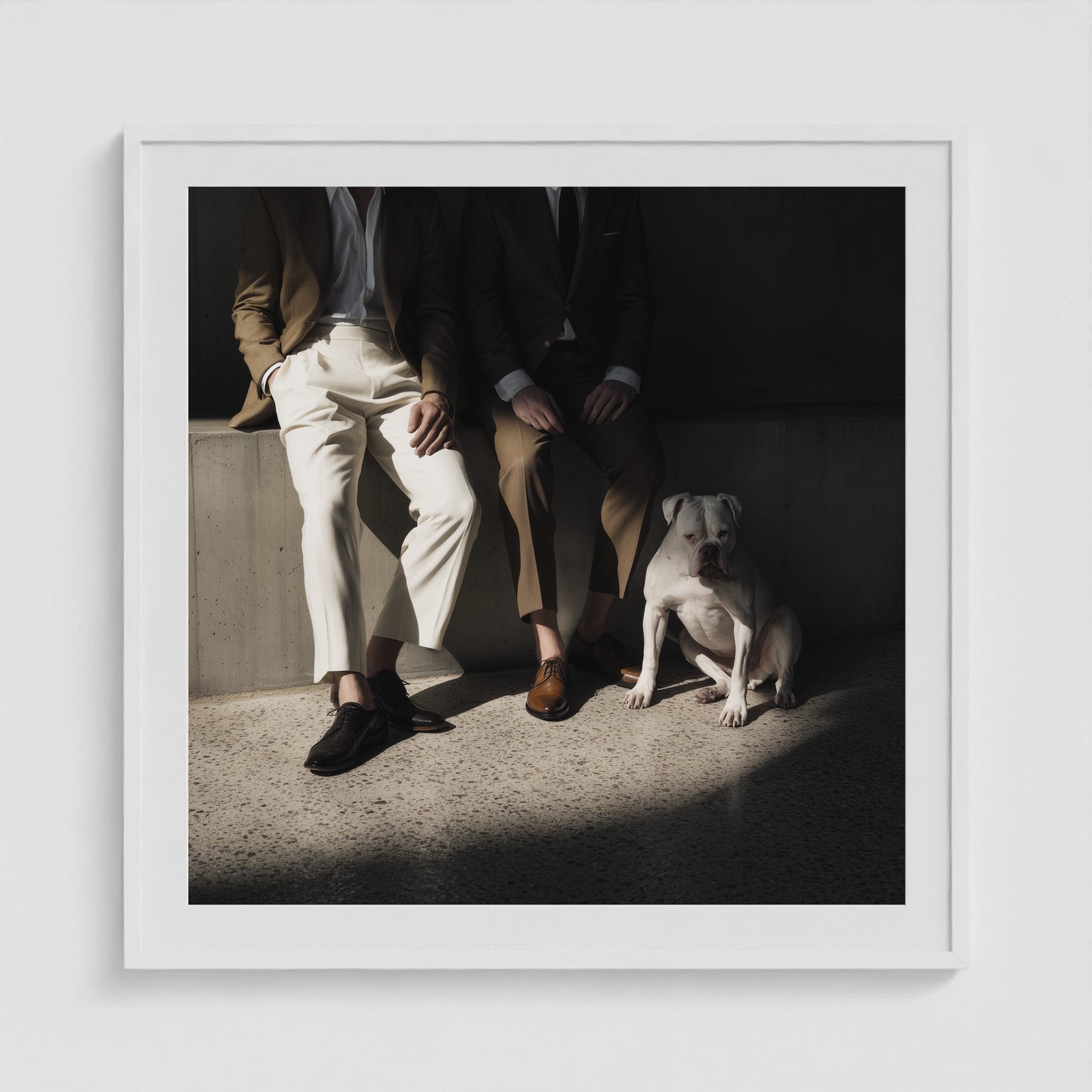 Side by Side - No. 2 36x36 White Square Box Frame